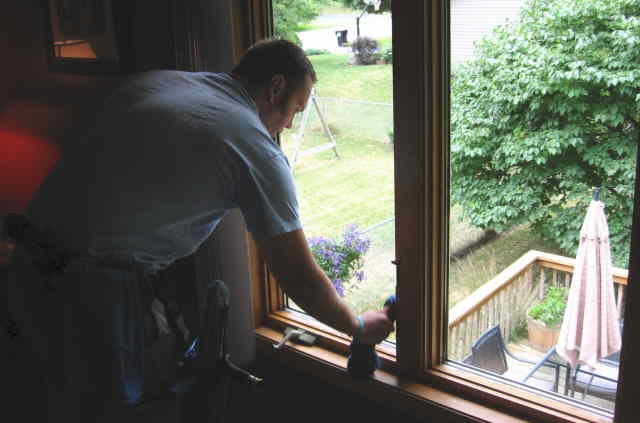 Prepping for the squeegee